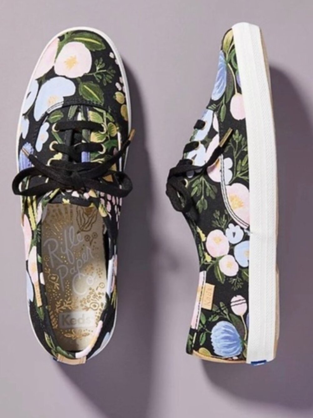 Floral Rifle Paper Co Keds size 7